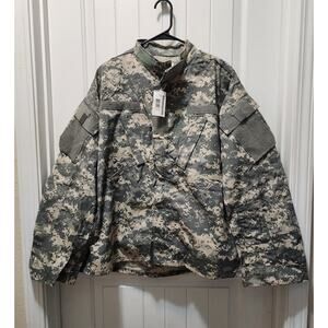 US ARMY Digital Camo Combat Shirt Military Tactical UCP Jacket Large Short New!